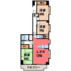 スカイシティー神山の物件間取画像